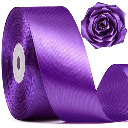 Mauproy Dusty Rose Satin Ribbon, 1-1/2 Inch, 50 Yards