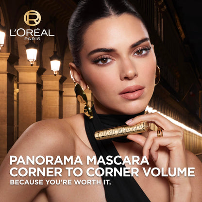 L'Oreal Paris Voluminous Panorama Chromatic Mascara, Volumizing and Lengthening Brown Mascara, Longwear, Smudge-Resistant and Washable, 705 Brown Leather