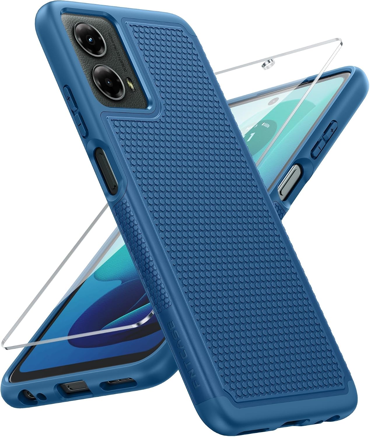 FNTCASE for Google Pixel 10 / Pixel 10 Pro Case: Soft TPU Non Slip Blue