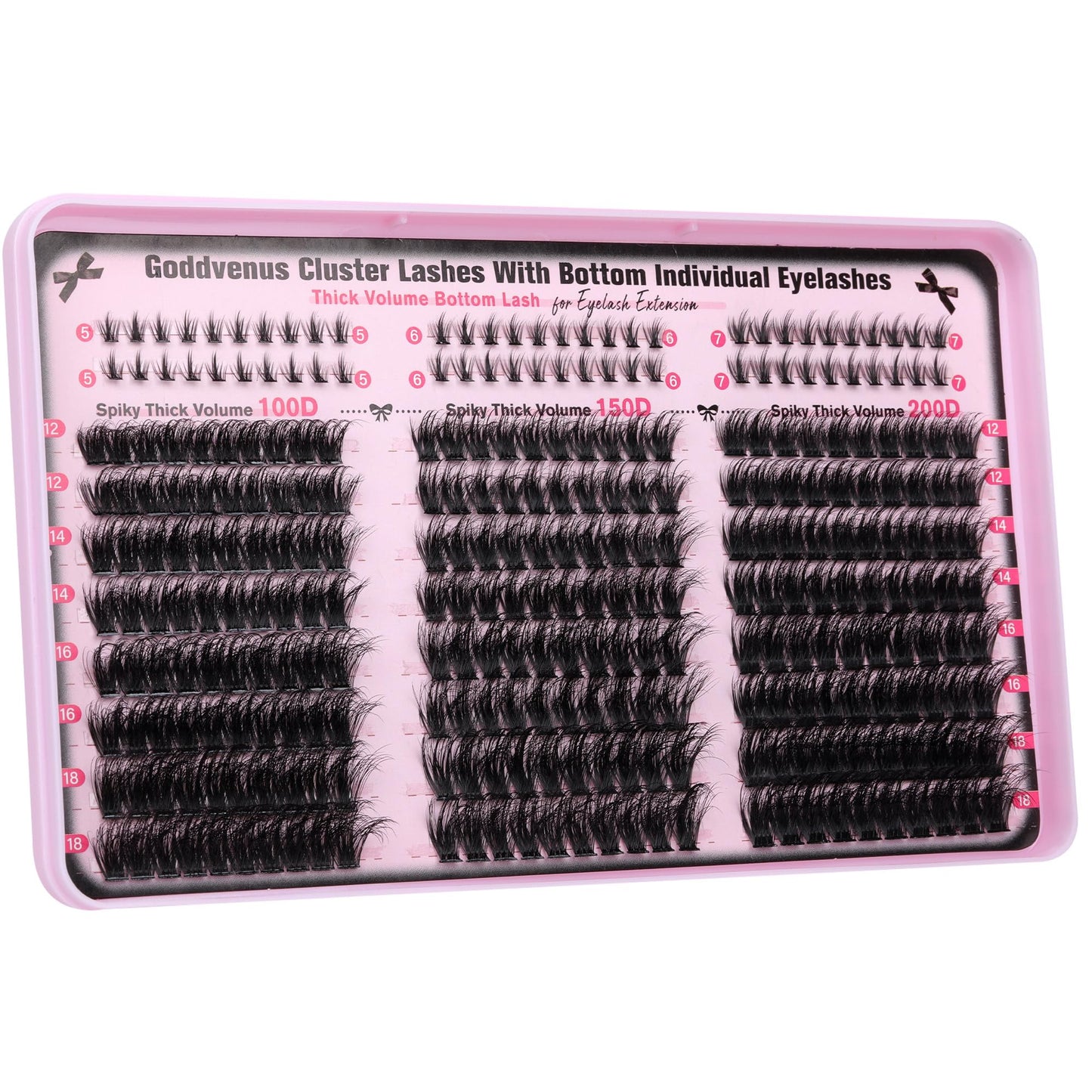 Goddvenus Pre-made Spikes Lash Clusters Wispy Manga Eyelash Clusters