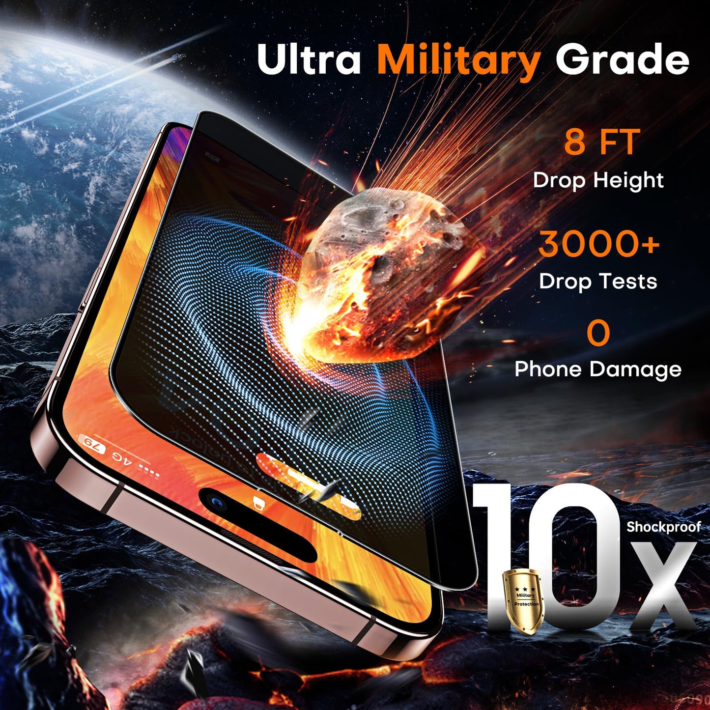 TOCOL for iPhone 17 Pro Max Screen Protector, Clear