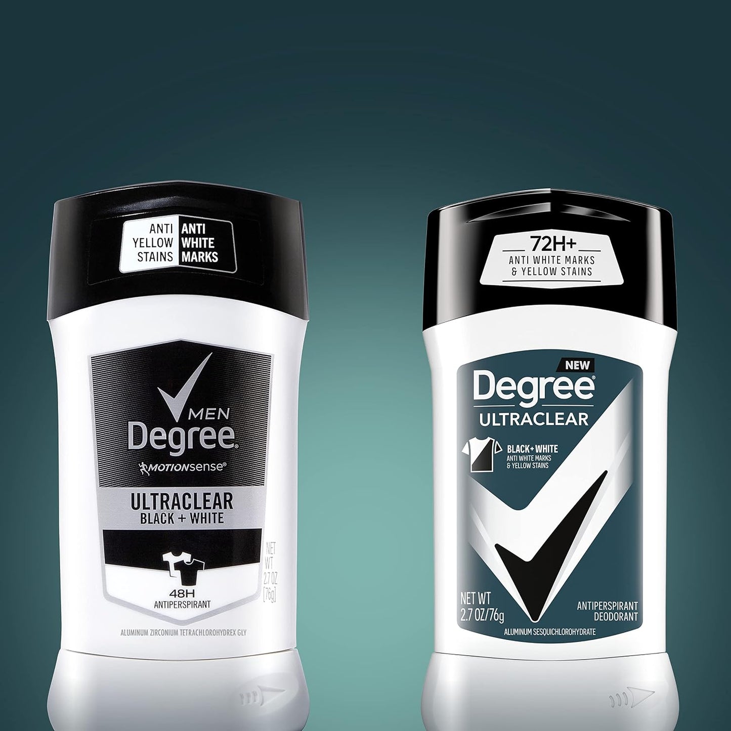 Degree Men UltraClear Antiperspirant Black+White Sweat & 2 Count 2.7 oz