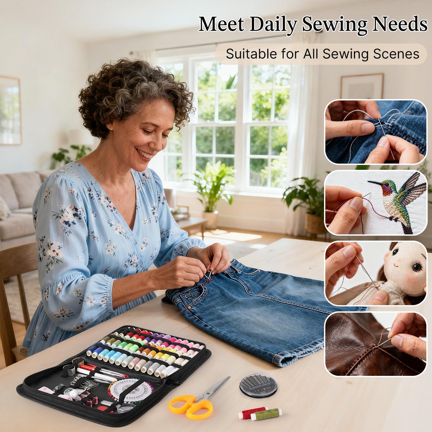 Coquimbo Sewing Kit for Adults, Christmas Stocking Stuffers for Teen Girls
