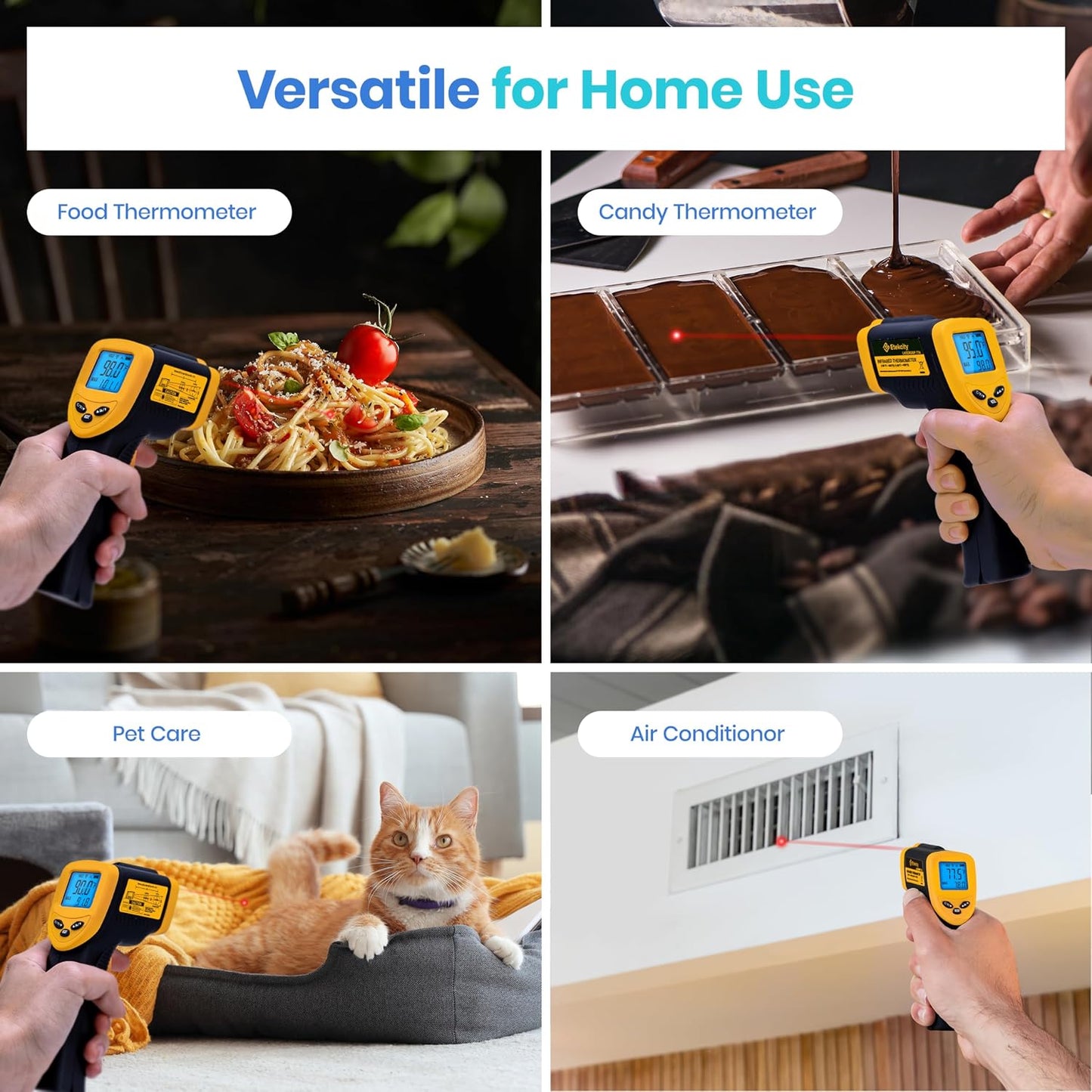 Etekcity Infrared Thermometer Laser Temperature Gun 774