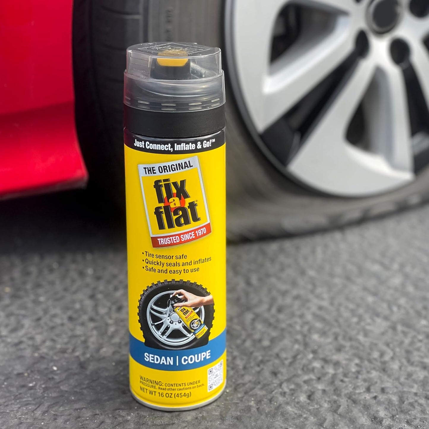 Fix-A-Flat Tire Repair, 16 oz, 2-Pack | Emergency Use | Eco-Friendly Formula | For Standard Tires | Universal Fit