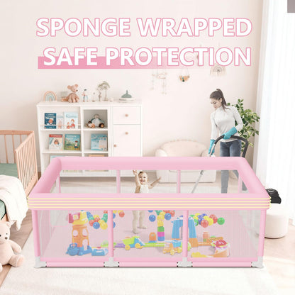 Hiaksedt Baby Playpen 50x50 Inch, Play Pens for Babies and Toddlers