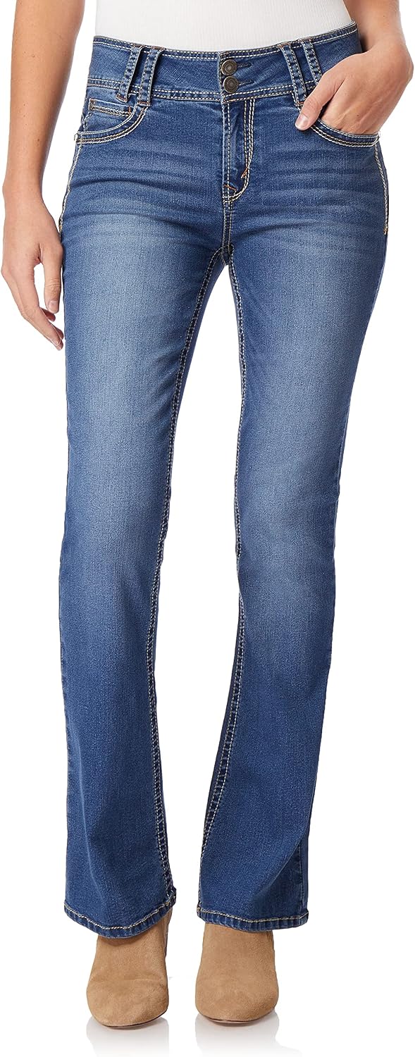 WallFlower Luscious Curvy Bootcut Jeans for Women, Sizes 0-24