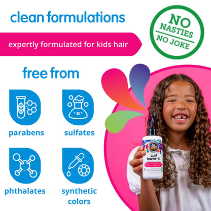 SO COZY Kids Curl Leave In Conditioner + Therapy Spray, 5.2 Fl Oz