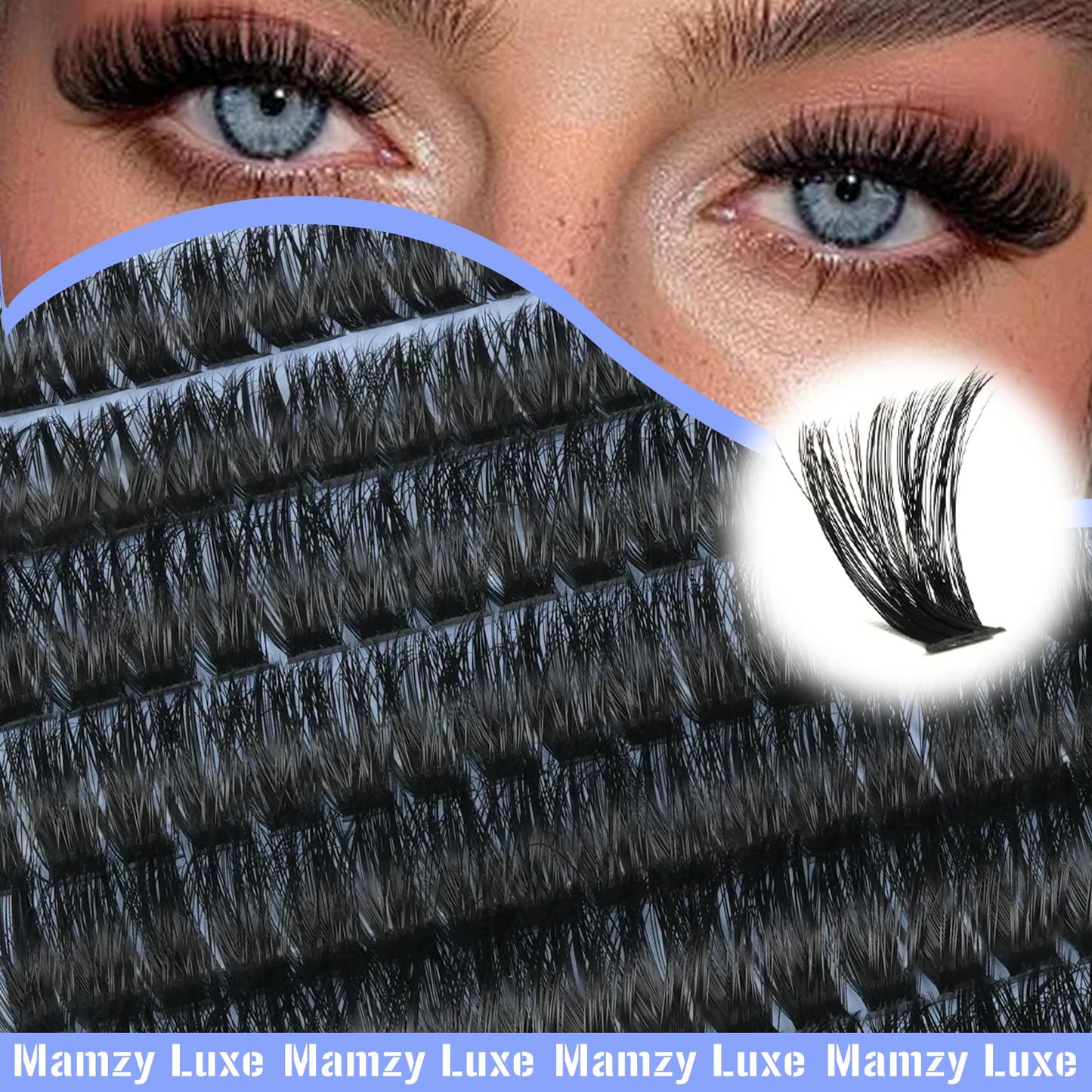 Lash Clusters Wispy 100D Eyelash Clusters 10-18mm Fluff Cluster Eyelash Extensions D Curl No Plastic Feel Individual Lashes Extension 204 Pcs Versatile False Eyelashes Clusters