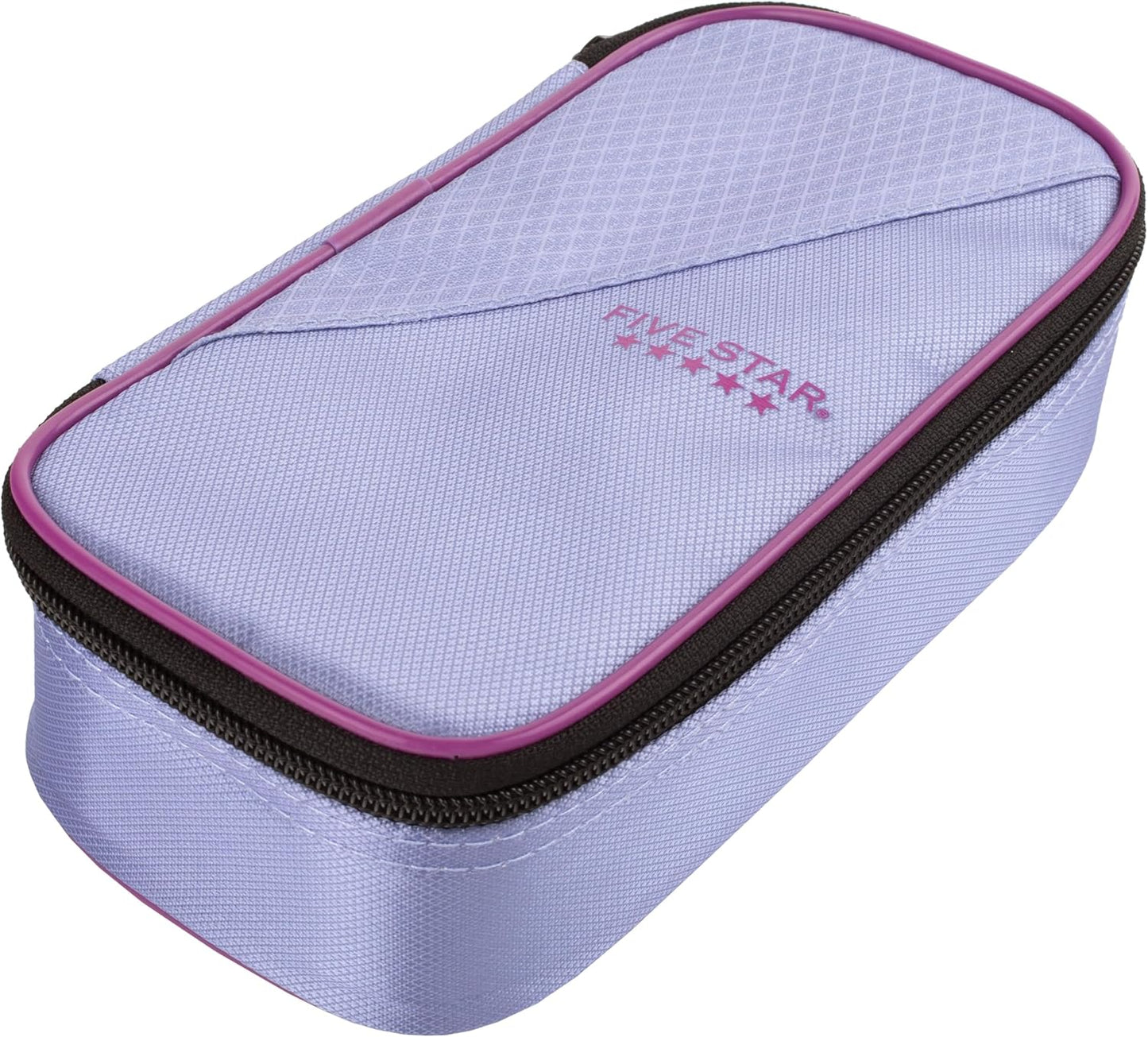 Five Star Pencil Pouch, Pen Case, High-Capacity Zipper Pouch, Storage Organizer for School Supplies Earbuds Chargers Cables Makeup, Blue/Denim (500212F-ECM)