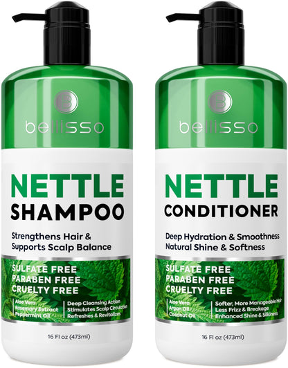 Caffeine Shampoo and Conditioner Set - Volumizing Products for Women and Men - Thickening, Volume Boosting Formula for Thinning and Fine Hair - Sulfate Free, No Parabens - Hydrating, Salon Grade
