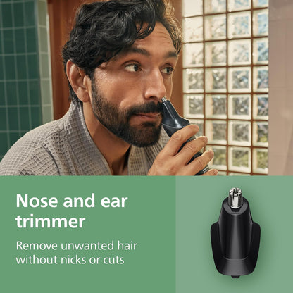 Philips Norelco All-in-One 3000 Series 13 in 1 Trimmer, Beard Styler & Men's Hair Clipper, 9 Length Settings & Self-Sharpening Skin-Friendly Blades, MG3919/50