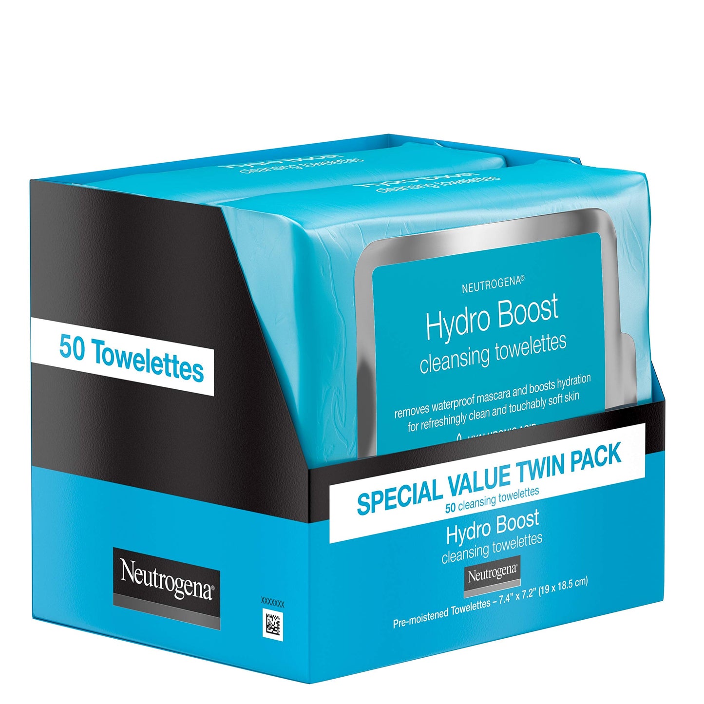 Neutrogena Hydro Boost Cleansing Wipes Makeup Remover, 25 Ct