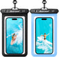 Hiearcool Waterproof Phone Pouch, Waterproof Phone Case, Black&Green 2-Pack