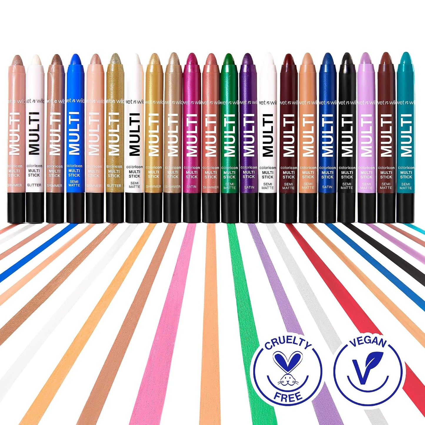 wet n wild Color Icon Cream Eyeliner Eyeshadow Multi-Stick, Moisturizing, Nourishing Velvety Cream-to-Powder Buildable & Blendable Formula, Cruelty-Free & Vegan - Brown Sugar