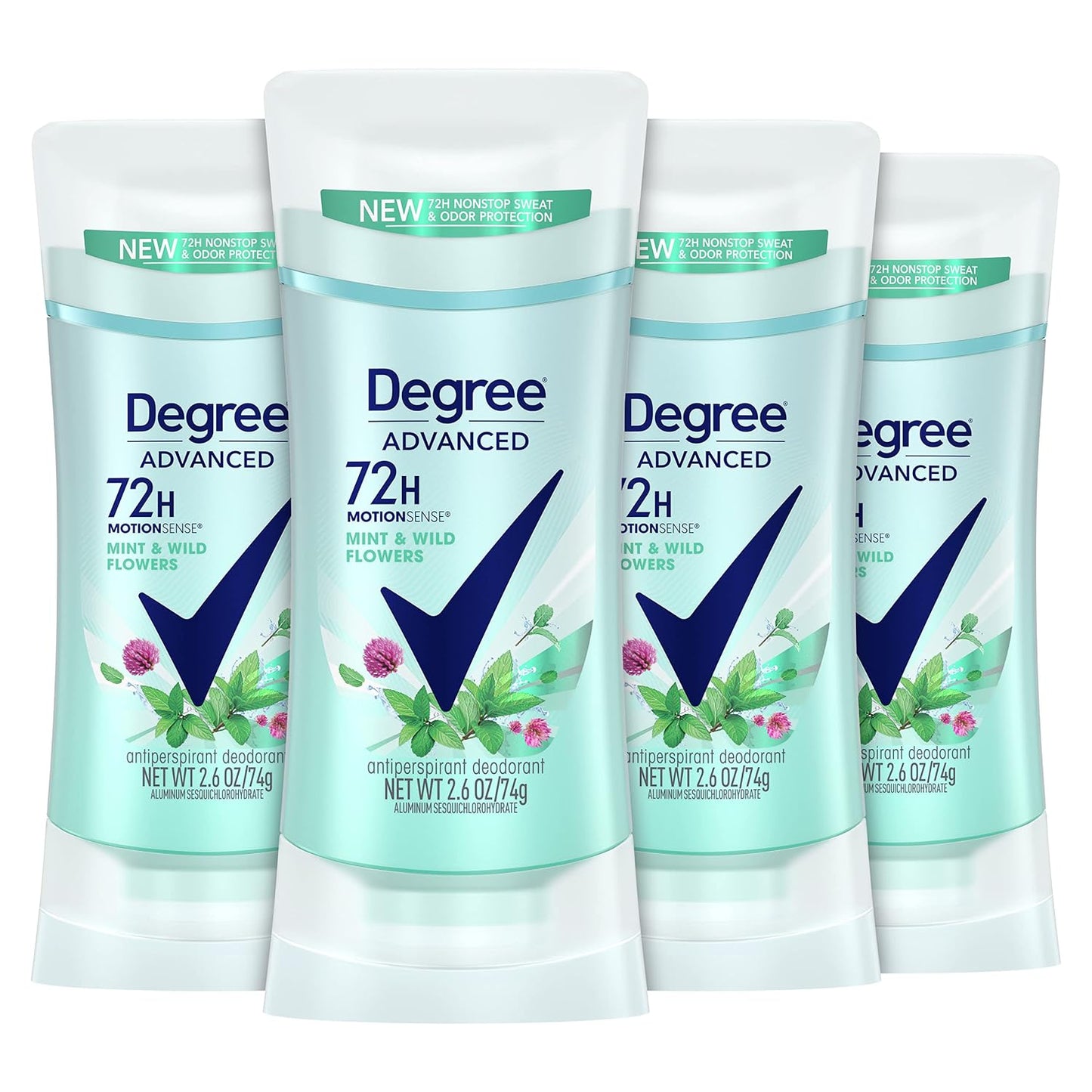 Degree Antiperspirant Deodorant Sexy Intrigue 72-Hour Sweat & Odor Protection Antiperspirant Deodorant For Women with Body Heat Activated Technology 2.6 oz (Pack of 2)