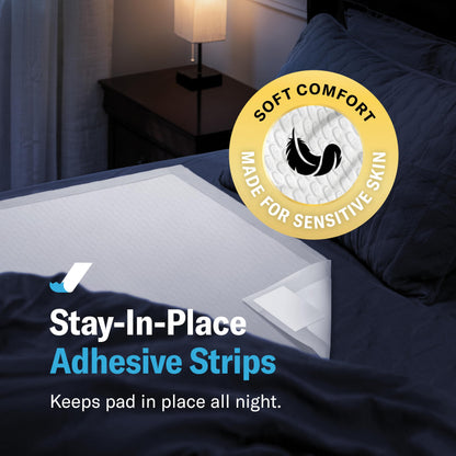 Chucks® MAX Hospital Bed Pads Disposable Adult 36 x 36 Breathable Incontinence Pads - XXX-Large Pee Pads for Adults - Heavy Duty 10X Absorbency Underpads - 400 Lbs. Patient Repositioning [20 Count]