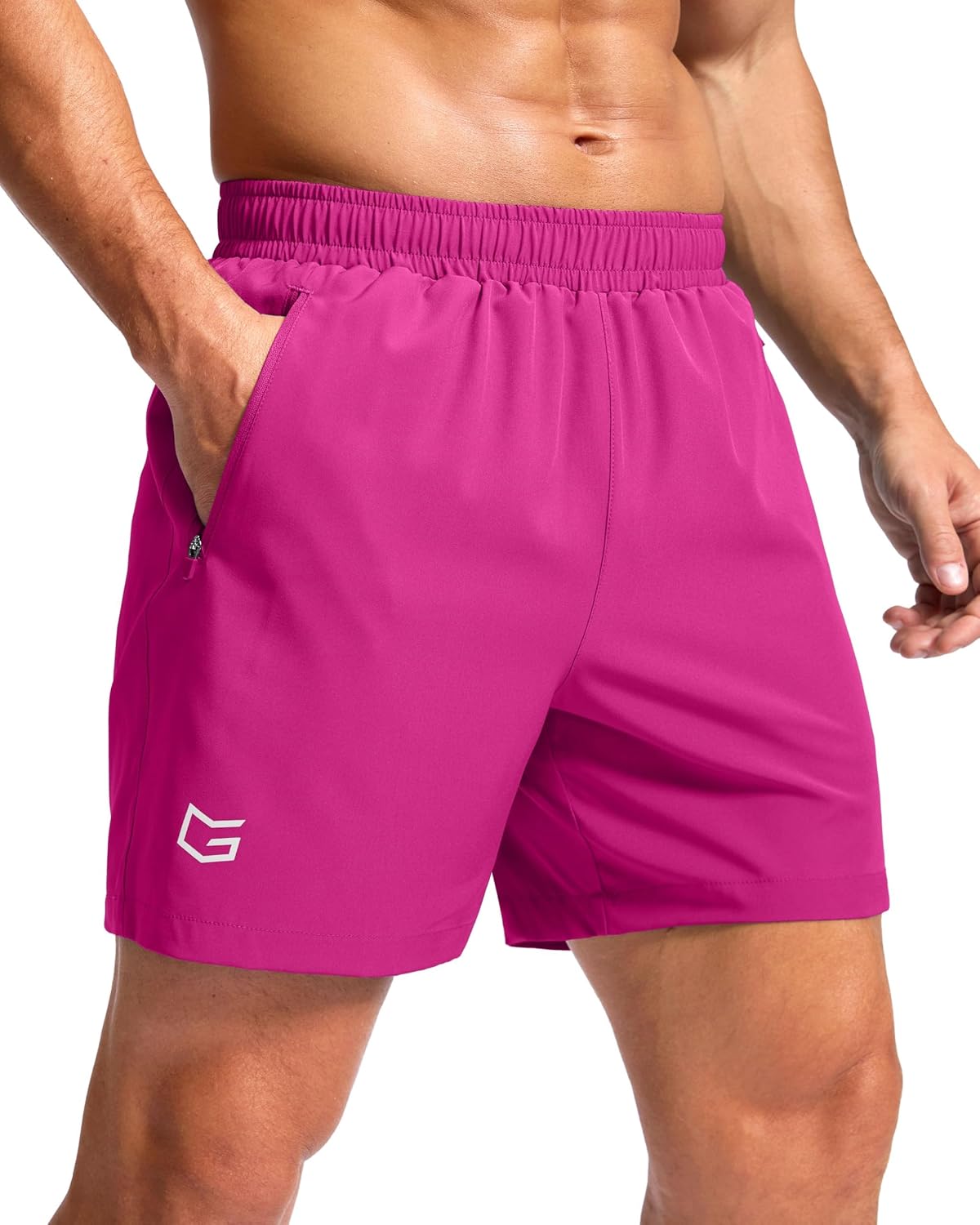 G Gradual Men's Athletic Running Shorts with 2 Zipper Pockets 7"/ 5"/ 9"
