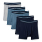 Amazon Essentials Men's Breathable Cotton Boxer Briefs, Tag-Free, Pack of 5
