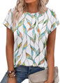 Alaroo Womens Summer Tops Short Sleeve Shirts Crew Neck Tshirt Cute Trendy Tunic Blouses (S-3XL)