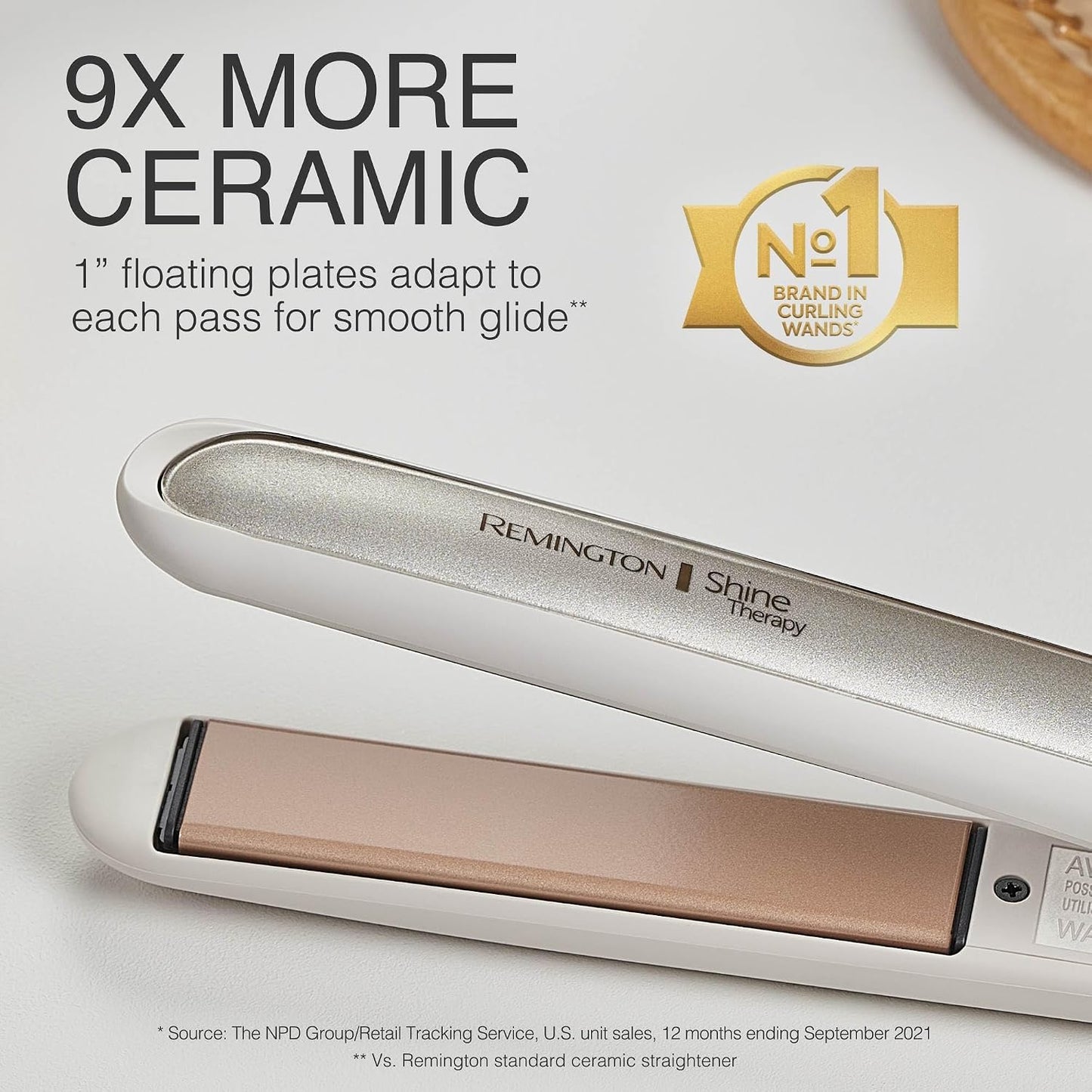 Remington Shine Therapy 1 Inch Hair Straightener, Argan Oil & Keratin