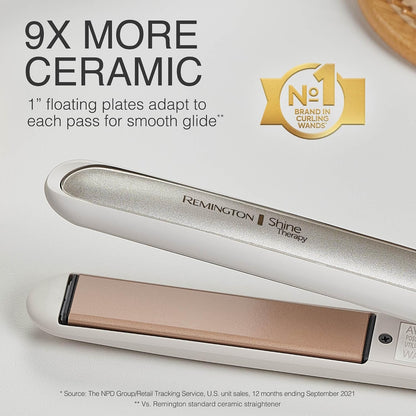 Remington Shine Therapy 1 Inch Hair Straightener, Argan Oil & Keratin