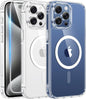 FNTCASE for iPhone 17 Pro Case Clear Magnetic with Screen Protector