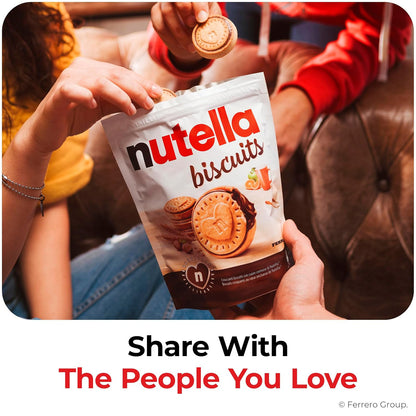 Nutella Biscuits Cookies Filled with Nutella Hazelnut Spread, Sweet Snack Pack, 9.7 oz