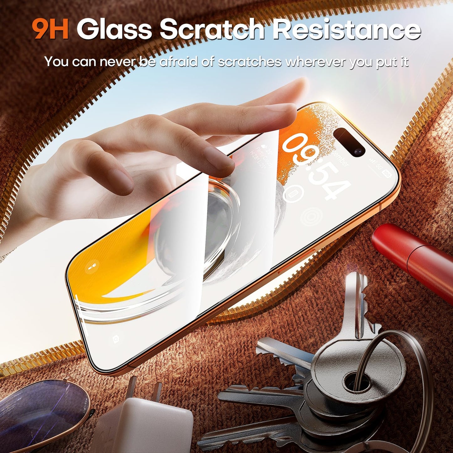 TOCOL for iPhone 17 Pro Max Screen Protector, Clear