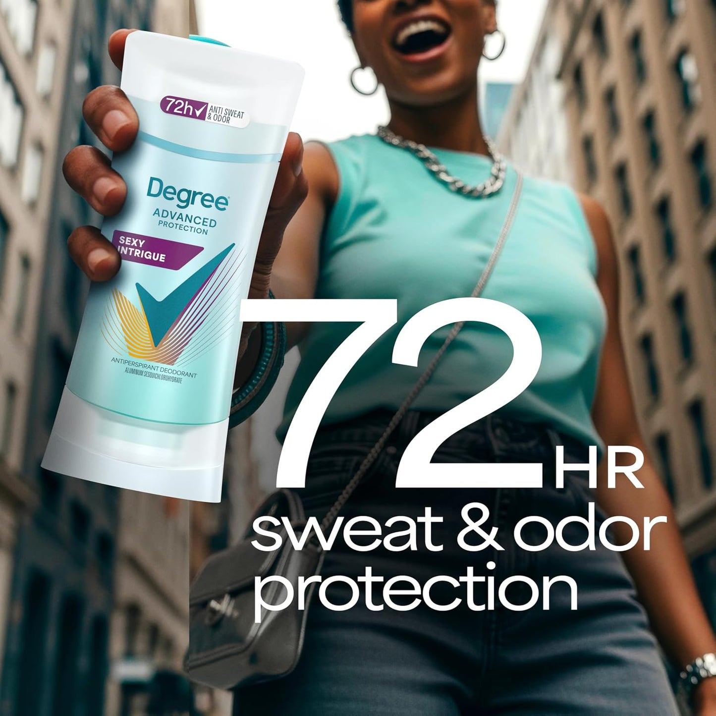 Degree Antiperspirant Deodorant Sexy Intrigue 72-Hour Sweat & Odor Protection Antiperspirant Deodorant For Women with Body Heat Activated Technology 2.6 oz (Pack of 2)