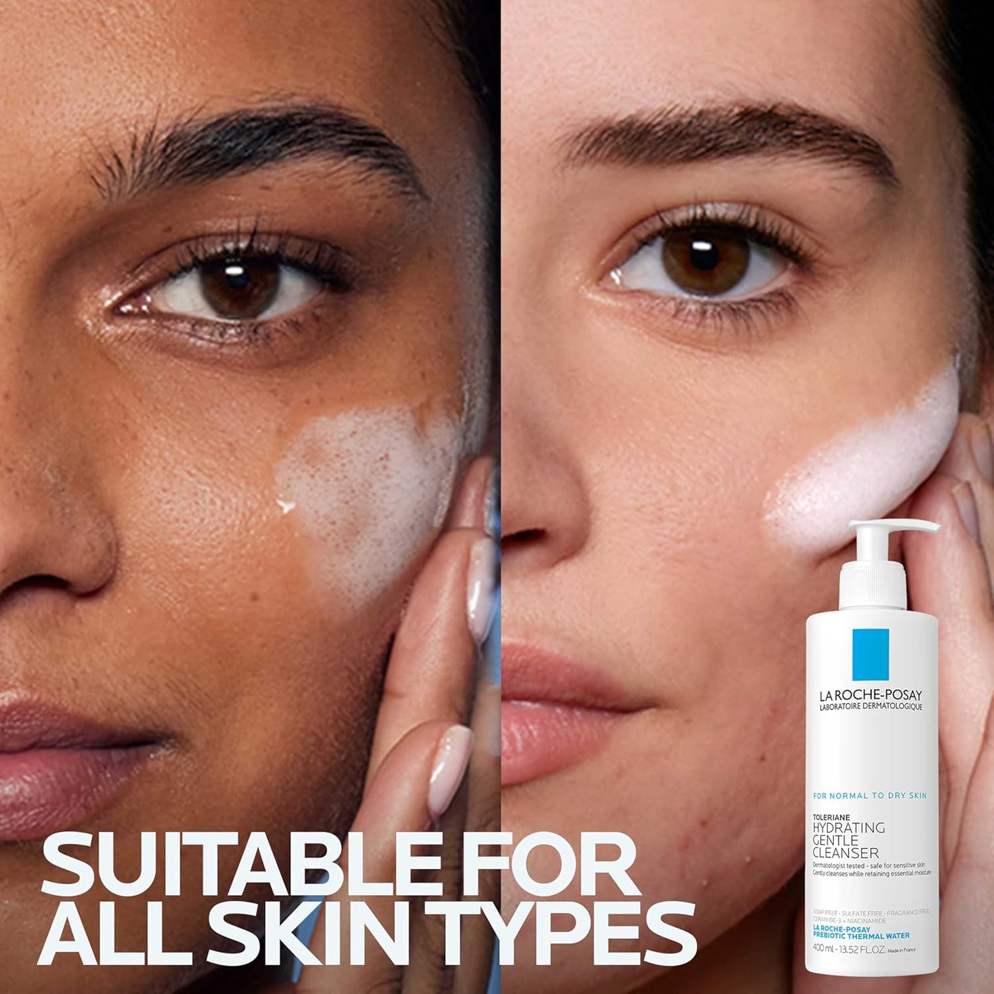 La Roche-Posay Toleriane Hydrating Gentle Facial Cleanser, with Niacinamide