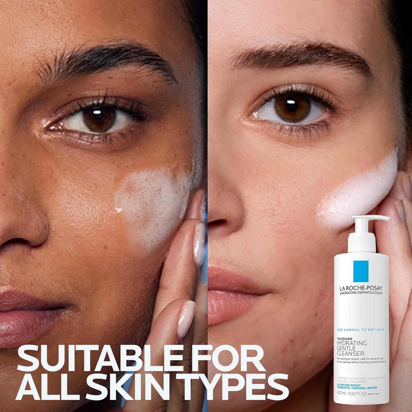 La Roche-Posay Toleriane Hydrating Gentle Facial Cleanser, with Niacinamide