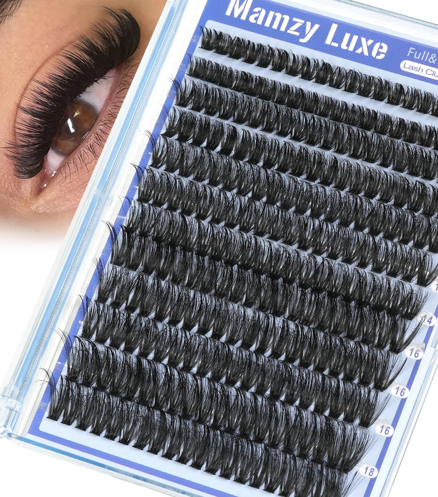 Lash Clusters Wispy 100D Eyelash Clusters 10-18mm Fluff Cluster Eyelash Extensions D Curl No Plastic Feel Individual Lashes Extension 204 Pcs Versatile False Eyelashes Clusters