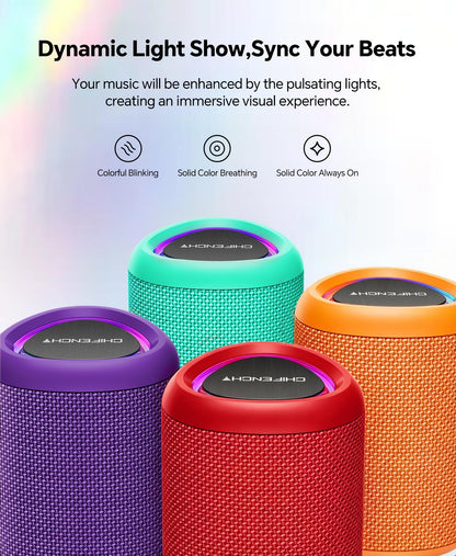 Portable Bluetooth Speaker Beach Essentials: IPX5 Waterproof for Outdoor