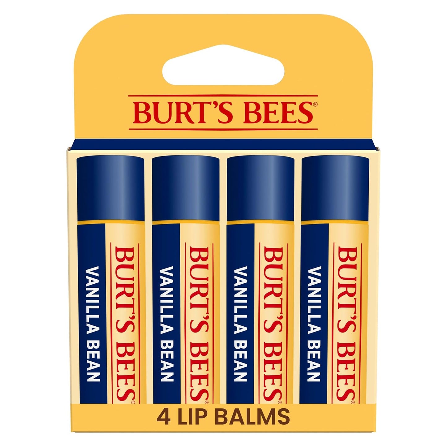 Burt's Bees Lip Balm, Pomegranate, 0.15 oz., 4 Tubes