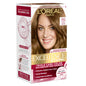 L'Oreal Paris Excellence Crème Permanent Hair Dye, Triple Care Hair Color with Hyaluronic Acid for 100% Gray Coverage, 4 Dark Brown, 1 Kit (Packaging May Vary)
