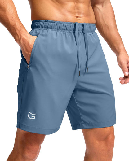 G Gradual Men's Athletic Running Shorts with 2 Zipper Pockets 7"/ 5"/ 9"