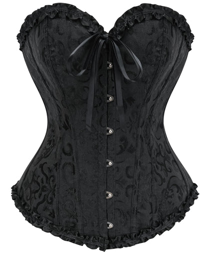 SZIVYSHI 14-Bone Overbust Corset Top