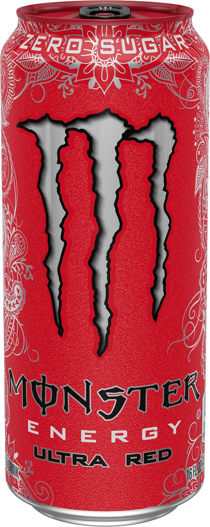 Monster Energy Zero Ultra, Sugar Free Energy Drink, 16 Ounce