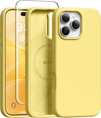GONEZ Magnetic for iPhone 17 Pro Max Case, Silicone Cover Stone