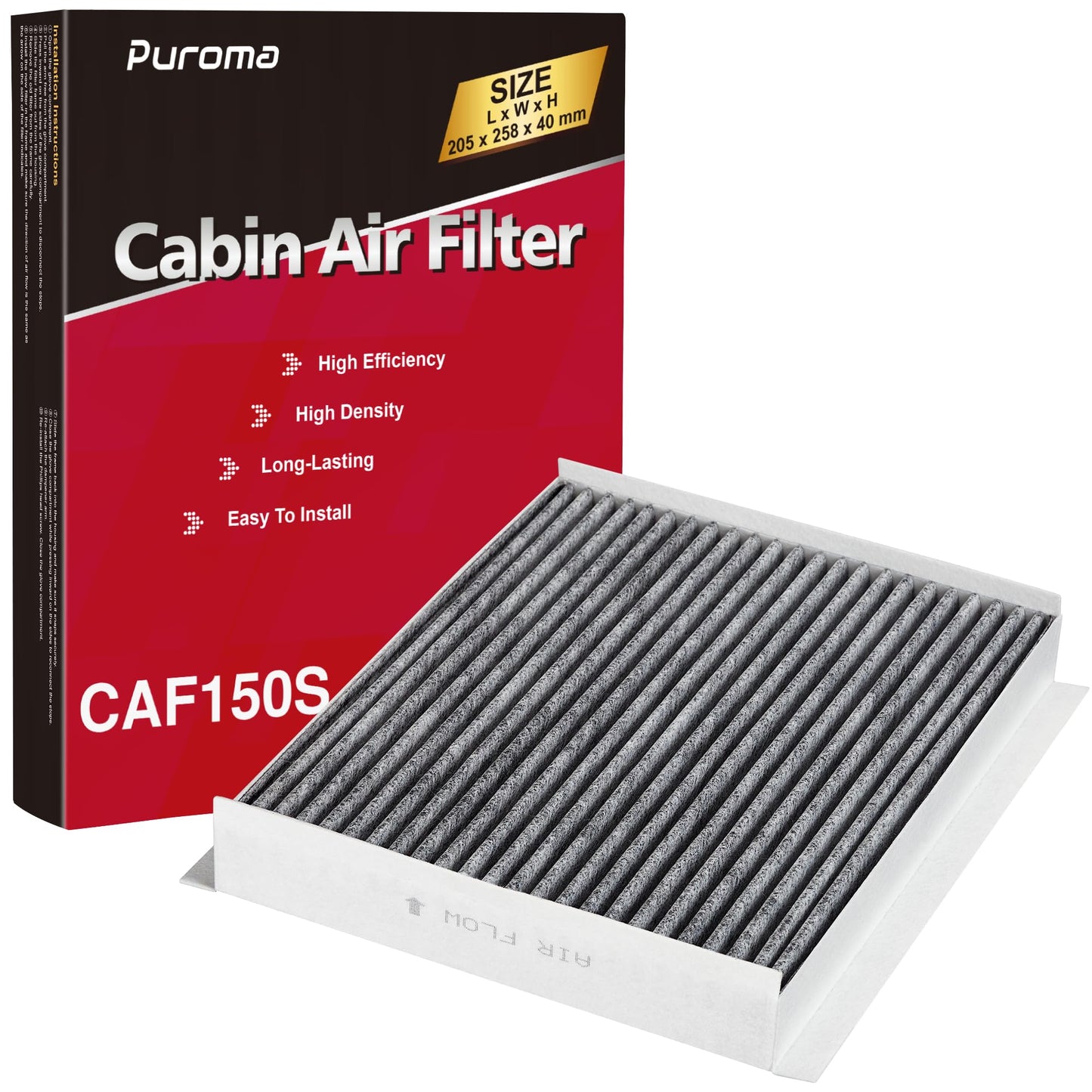 Puroma Cabin Air Filter Activated Carbon for CF11920 CP920 6043C Ford C-Max