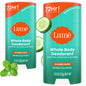 Lume Whole Body Deodorant - Solid Stick - 2.6 oz, 2 pk (Soft Powder)