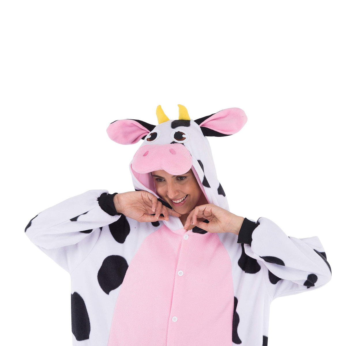 Spooktacular Creations Halloween Dalmatian Dragon Cow Costume, Animal Costume Hooded Jumpsuit for Halloween Cosplay Party