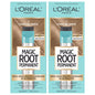 L'Oreal Paris Magic Root Permanent Hair Color Kit, 100% Gray Hair Coverage In Just 10 Minutes, Precision Brush Applicator for Seamless Application, 4 Dark Brown (2 Count)
