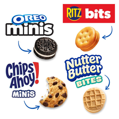 Nabisco, Classic Mix Variety Pack, Oreo Mini, Chips Ahoy! Mini, Nutter Butter Bites, Ritz Bits Cheese, 20 Snack Packs