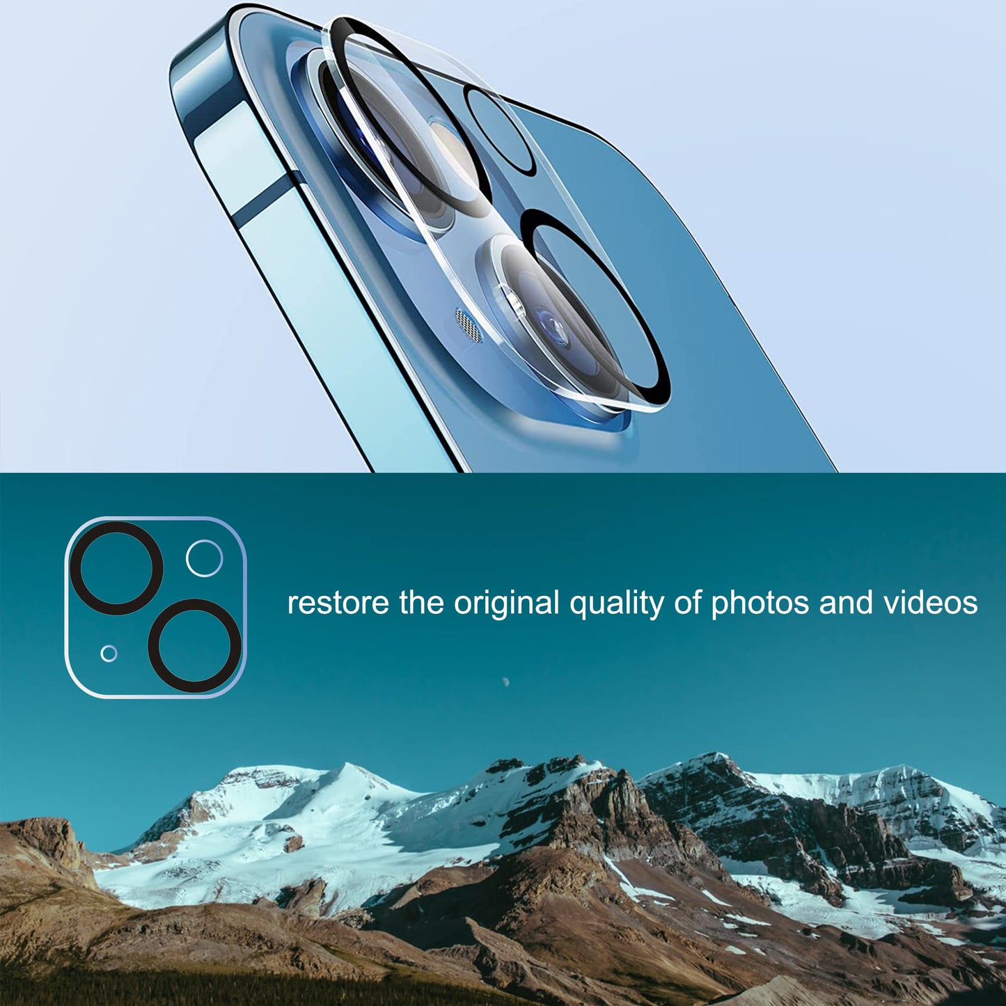 Ailun 3 Pack Camera Lens Protector for iPhone 17 Pro Max, Tempered Glass