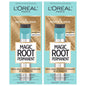 L'Oreal Paris Magic Root Permanent Hair Color Kit, 100% Gray Hair Coverage In Just 10 Minutes, Precision Brush Applicator for Seamless Application, 4 Dark Brown (2 Count)