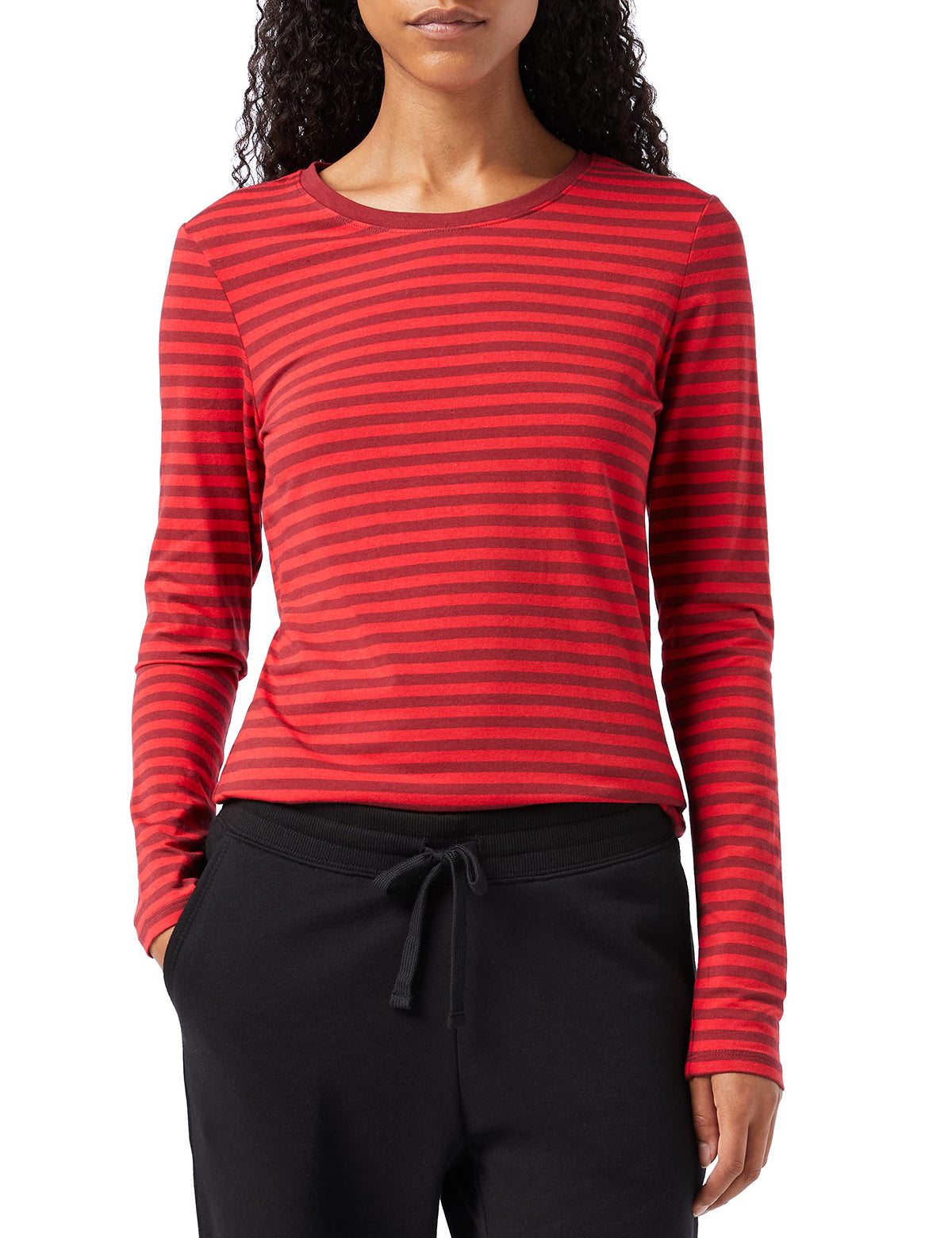 Amazon Essentials Women's Regular-Fit Long-Sleeve Crewneck T-Shirt