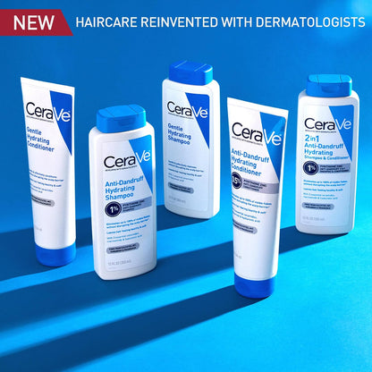 CeraVe Gentle Hydrating Shampoo with Hyaluronic Acid for Hair & Scalp, 12oz