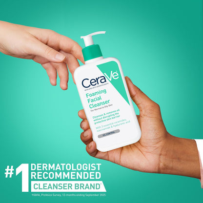 CeraVe Foaming Facial Cleanser, Face Wash for Oily Skin, 16fl oz